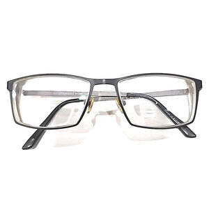 Scott Harris Europa SH646 Gray Rectangle Eyeglasses Frame 54-17 145